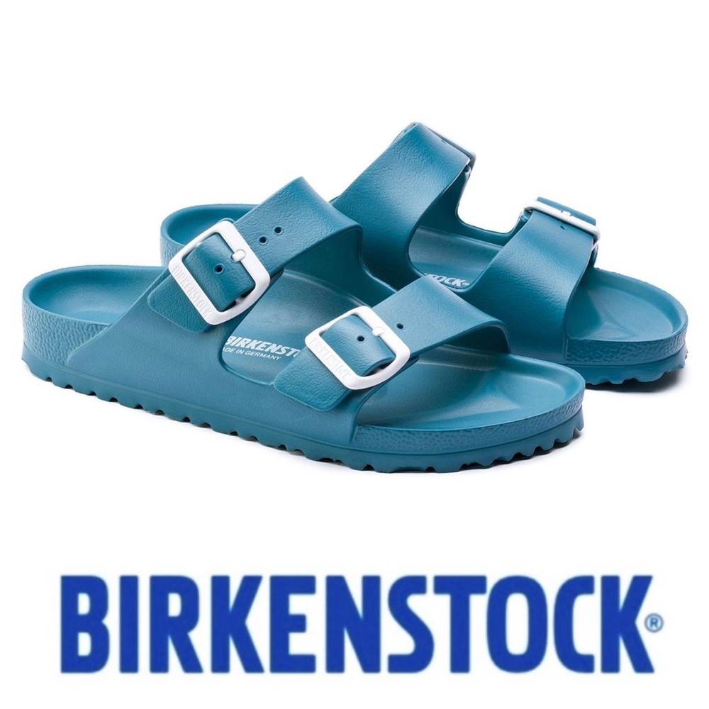 Birkenstock Blue Arizona Sandals with Adjustable Straps